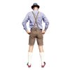 Afbeelding van Lederhosen olijf groen geitenleer
