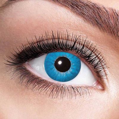 Kleurlenzen Electro blue – maandlenzen