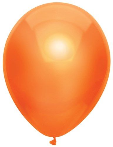 Ballonnen metallic Oranje (30cm) 10st