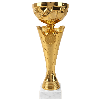 Foto van Trofee Goud Open Design Marmeren Voet
