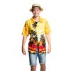 Afbeelding van Miami Vice Shirt Geel Palmbomen