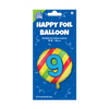 Afbeelding van Kleurrijke Folieballon - 9 Jaar