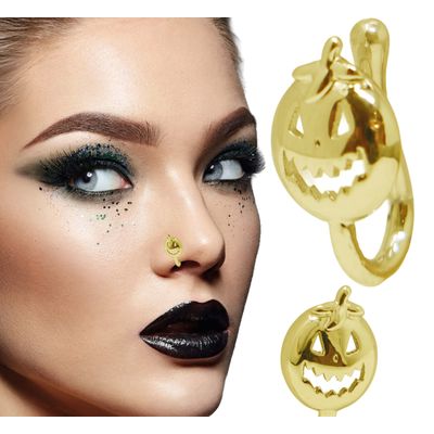 Foto van Nep Piercing Pompoen Halloween