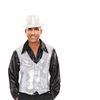 Afbeelding van Pailletten gilet zilver