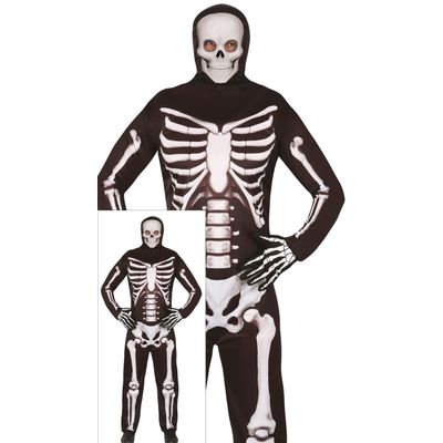 Foto van Skelet kostuum man 
