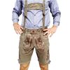 Afbeelding van Lederhosen olijf groen geitenleer