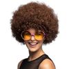 Afbeelding van Afro Pruik Bruin