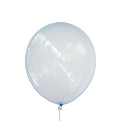 Foto van Ballonnen bubbel blauw (30cm)