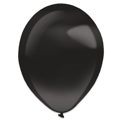 Foto van Ballonnen jet black pearl (35cm) 50st