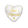 Afbeelding van Folieballon Hartje Just Married (46cm)