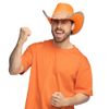 Afbeelding van Cowboyhoed Oranje Pailetten