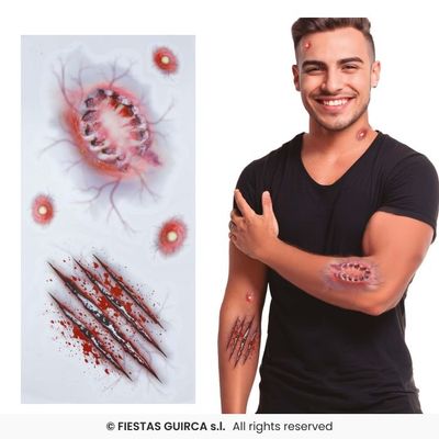 Foto van Neptattoo Zombie Wonden