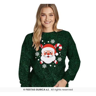 Foto van Kerst Trui Glitter Groen