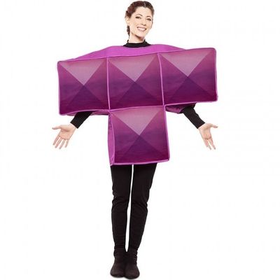 Foto van Tetris kostuum paars