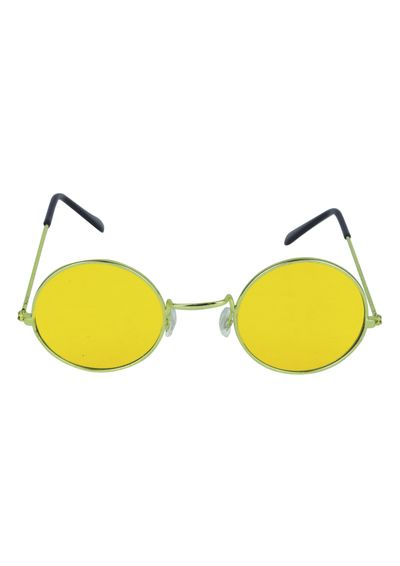 Hippie bril geel