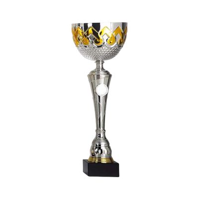 Foto van Trofee Zilver Smal Goud Detail
