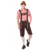 Afbeelding van Lederhosen driekwart Johan - Donkerbruin