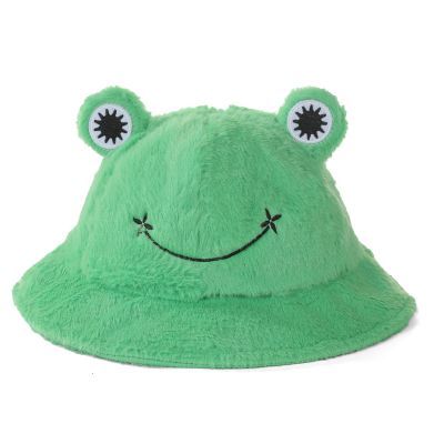 Foto van Fluffy Bucket Hat Kikker