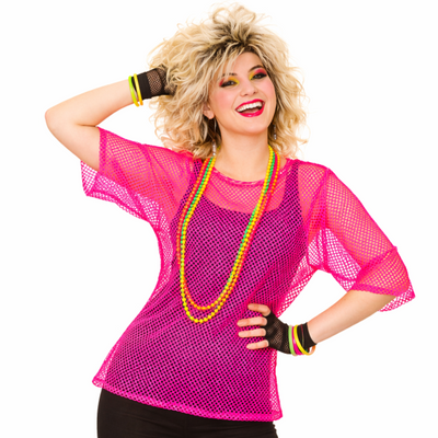 Foto van Visnet top neon roze