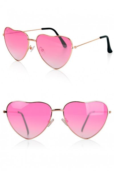 Hartjesbril roze