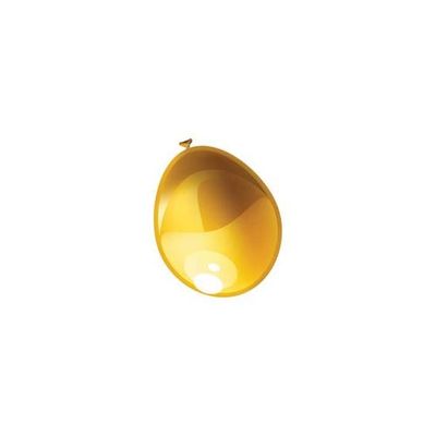 Foto van Ballonnen metallic goud (12,5cm) 100st