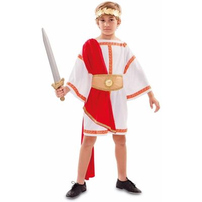 Foto van Romeinse keizer kostuum kind