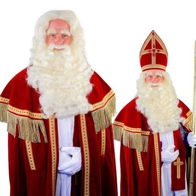 Sinterklaas baard TV-Sint buffel(Yak)deluxe lang 34.104