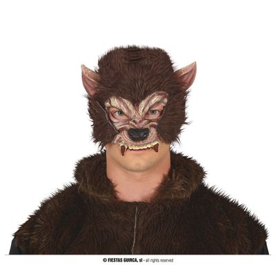 Foto van Masker wolf latex