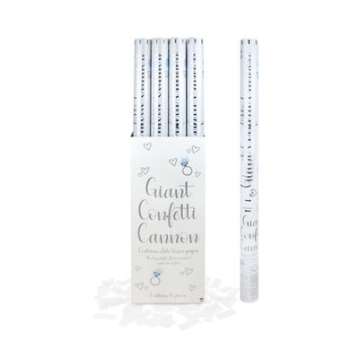 Foto van Confetti kanon 80 cm Wit
