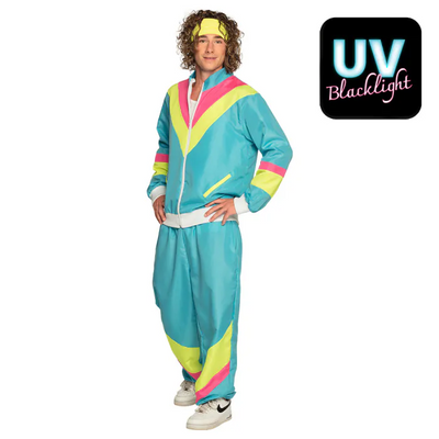 Foto van Neon Trainingspak Heren Blauw