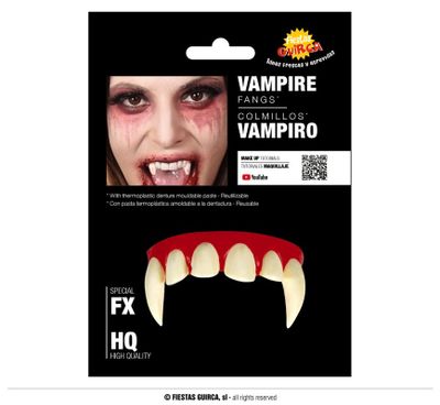 Vampier tanden met thermoplastic