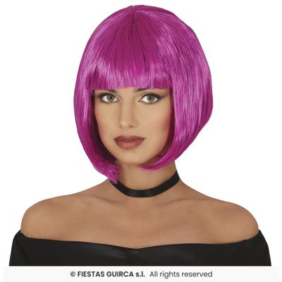 Foto van Paarse Bobline Pruik