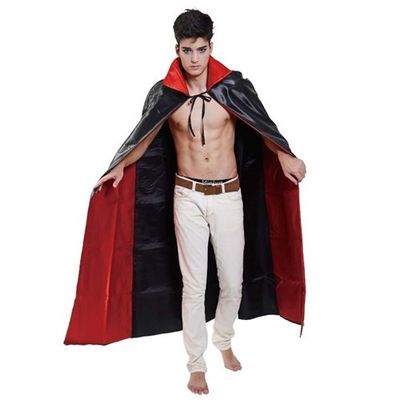 Foto van Dracula cape 56” zwart/rood