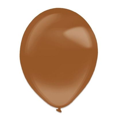 Ballonnen chocolate brown crystal (13cm) 100st