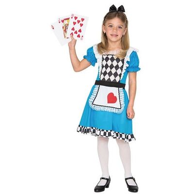 Foto van Alice in Wonderland kostuum kind