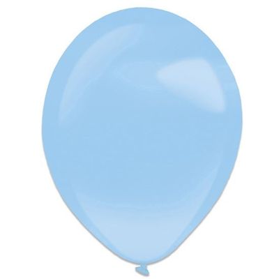 Ballonnen pastel blue pearl (35cm) 50st