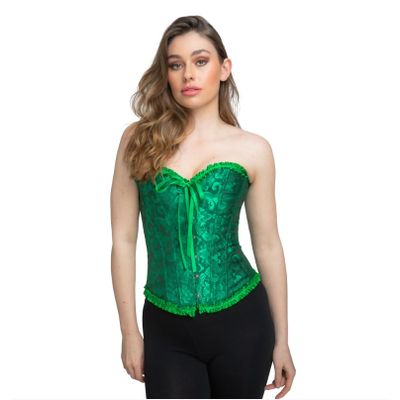 Foto van Satijnen Korset Groen