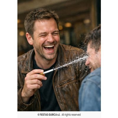Foto van Fop Sigaret Met Waterspuit
