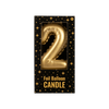 Afbeelding van Foil balloon candle gold - 2