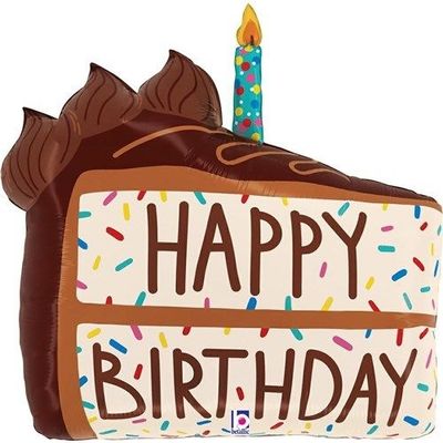 Foto van Folieballon Verjaardagstaart (71cm)