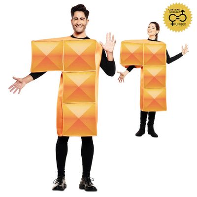 Tetris kostuum oranje