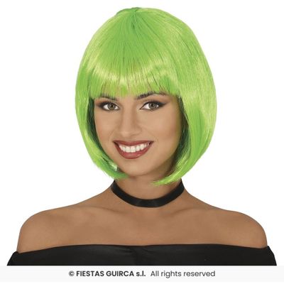 Foto van Groene Bobline Pruik