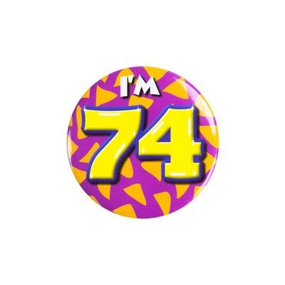Foto van Button 74 jaar
