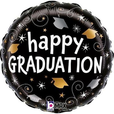 Foto van Folieballon Gaslaagd 'Happy Graduation'