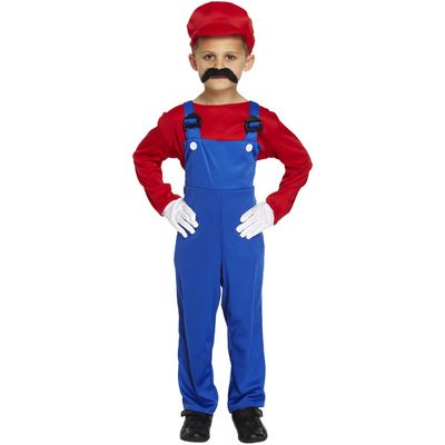 Mario kostuum kind