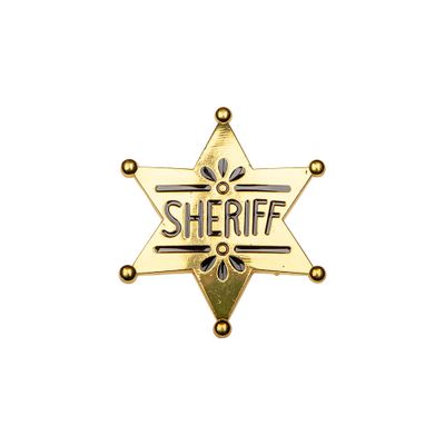Sheriffster metaal veiligheidsspeld