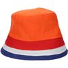 Afbeelding van Bucket hat oranje rood wit blauw