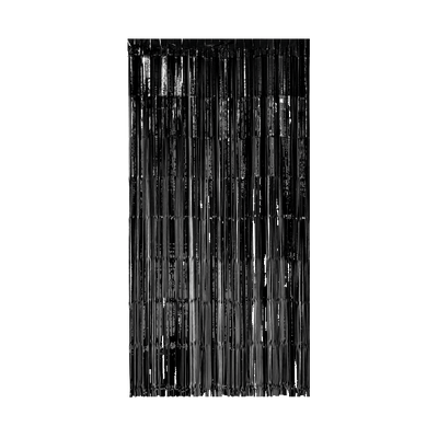 Foto van Deurgordijn Folie Zwart 2x1m 