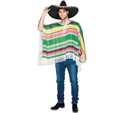 Mexicaanse poncho groen