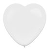 Afbeelding van Hartballon frosty white (30cm) 50st